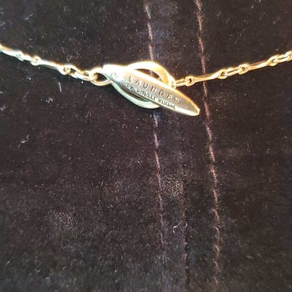 🍂16" GOLD TONE NECKLACE w/ AMBER PENDANT & EARRINGS🍂 - Picture 4 of 6